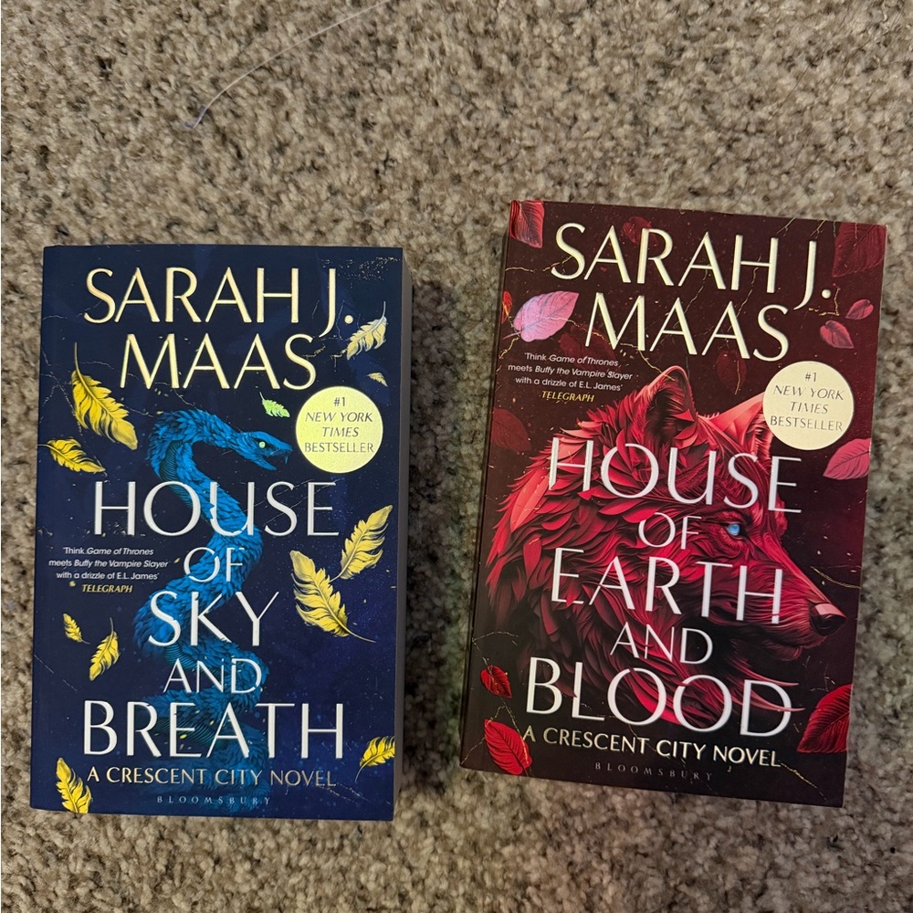 Sarah J. Maas Book Set - House of Sky and Breath & House of Earth and Blood